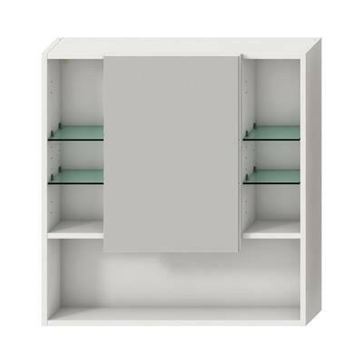 Jika Lyra Plus tükrös szekrény, fehér, 77,5x15,3x80 cm (H4532510383041)