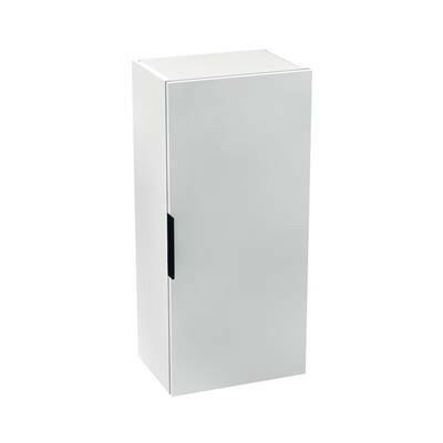 Jika Cube középmagas szekrény, 1 ajtós, balos/jobbos, 2 polccal, selyemfényű fehér, 34,5x25x75 cm ( H4537111763001 )