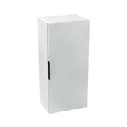 Jika Cube középmagas szekrény, 1 ajtós, balos/jobbos, 2 polccal, selyemfényű fehér, 34,5x25x75 cm ( H4537111763001 )