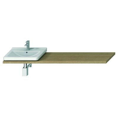 Jika Cubito - N 65 - 160 cm méretre vágható mosdótartólap, 1 kivágással, konzolok nélkül, tölgy ( H46J4230115191 )