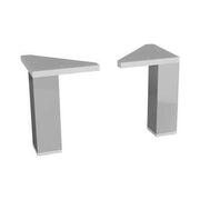 Jika Lyra Plus láb alsószekrényhez, króm, 1 pár, 10,6x8,x3 cm (H4944010390001)