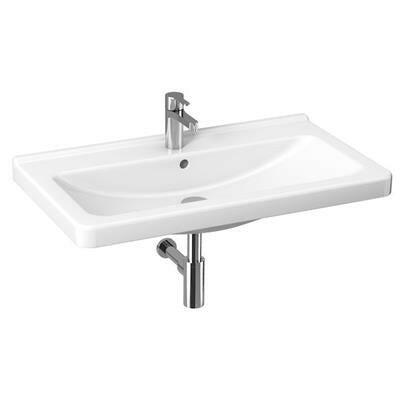 Jika Cubito Pure mosdó 85x48,5 cm, túlfolyóval, középen csaplyukkal, fehér (H8104260001041)