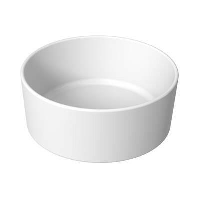 Jika Cubito Pure 40 kerek mosdótál, csaplyuk és túlfolyó nélkül, Jikaperla, fehér, 40cm átmérő (H8184201001121)