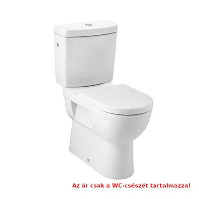 Jika Mio álló kombi wc csésze, magasított, mélyöblítésű, kettős kifolyású, Jikaperla, fehér-0