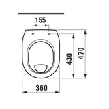 Jika-Laufen duroplast WC ülőke tetővel, acél zsanérral Lyra Plus H8253870000001 wc-hez-1