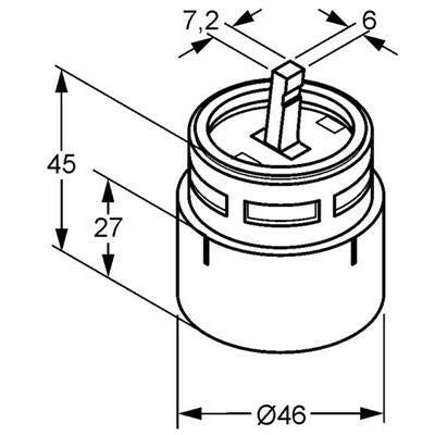 KLUDI kartus 46 mm (Objekta - Mix) ( 752010000 )