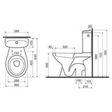 Kolo Idol monoblokk WC szett alsó kifolyású M19012-1