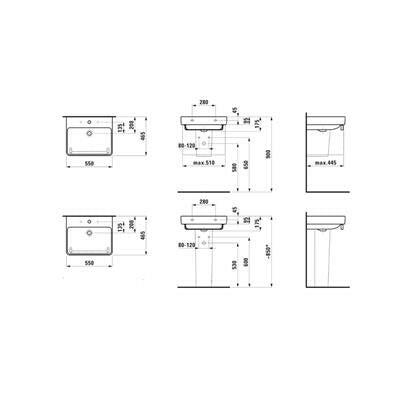 Laufen Pro S mosdó 55cm ( H8109620001091 )