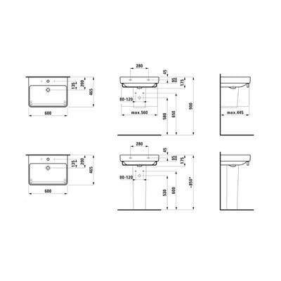 Laufen Pro S mosdó 60x45cm-4