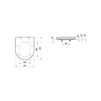 Laufen Pro S WC ülőke, Soft - Close ( H8916010000001 )