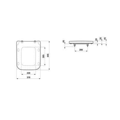 Laufen Pro S WC ülőke, lecsapódásgátlós, fehér ( H8919610000001 )