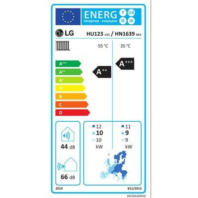LG Therma - V - HN1639.NK3 + HU123.U33 - osztott hőszivattyú 12,0 kW (R410A)