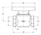 Mofém golyóscsap 1/4 "BB AHA-1