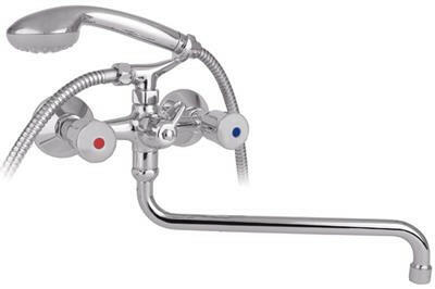 Mofém Eurosztár kád-mosdó csaptelep fali, zuhanyszettel-0