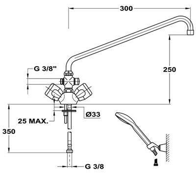 Mofém Eurosztár kád-mosdó csaptelep zuhanyszett nélkül-1