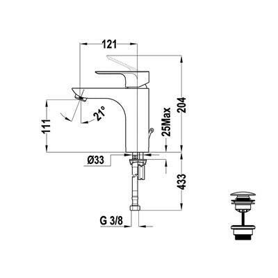 Mofém Trend Plus mosdó csaptelep L-1