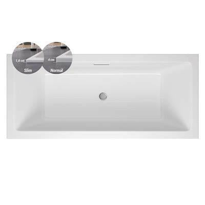 M - Acryl Sabina Slim Pro 180x80 kád vízszintes túlfolyóval