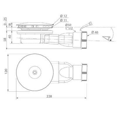 Radaway R400 Slim zuhanytálca szifon 90 - es 15233