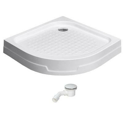 Radaway Rodos A zuhanytálca 80x80 cm akril, előlapos, lábbal, ST90 szifonnal 4P88155 - 03