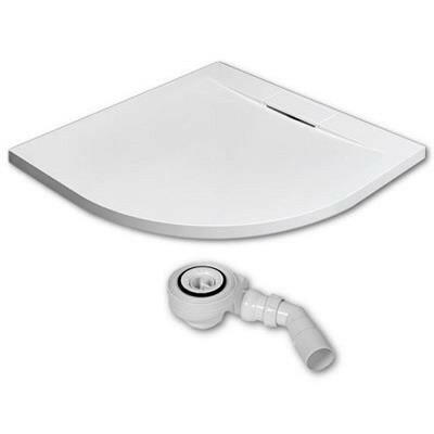 Radaway Giaros A zuhanytálca 90x90 cm műmárvány, lapos, 5SL1 szifonnal MKGA9090 - 03