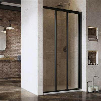 Ravak Supernova Zuhanyajtó ASDP3 - 80 198 fekete+Transparent üveg (00V403R2Z1)