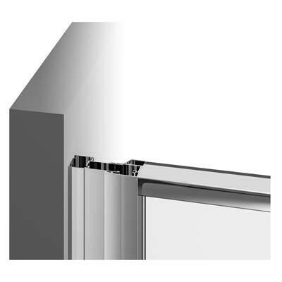 Ravak PDOP1 - 80 zuhanyajtó fekete/transparent + transparent (03G40300Z1)