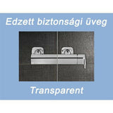 Ravak PDOP1-90 zuhanyajtó fehér/króm zsanér/fogantyú transparent-3