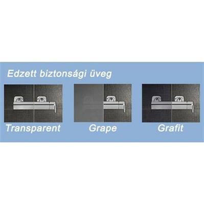 Ravak BLDP2 - 100 zuhanyajtó fehér + transparent ( 0PVA0100Z1 )