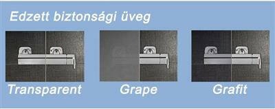 Ravak BLDP2 - 110 zuhanyajtó szatén + grape ( 0PVD0U00ZG )