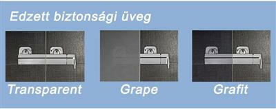 Ravak BLDP2-120 zuhanyajtó szatén + transparent-3