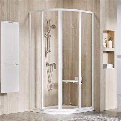 Ravak SKCP4 - 80 195 zuhanykabin, fehér+Transparent üveg ( 3114O102Z1 )