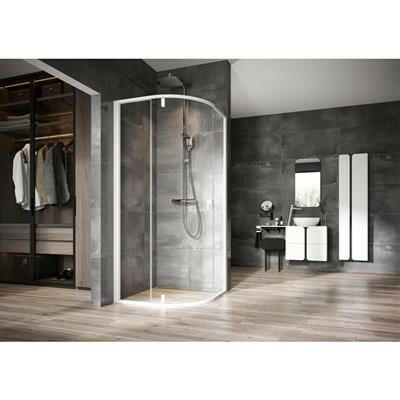 Ravak NSKK3 - 80 zuhanykabin, fehér/fehér + Transparent ( 3O644101Z1 )