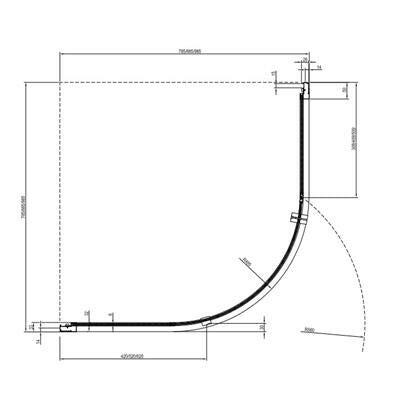 Ravak NSKK3 - 100 zuhanykabin, szatén + Transparent ( 3O6AAU00Z1 )