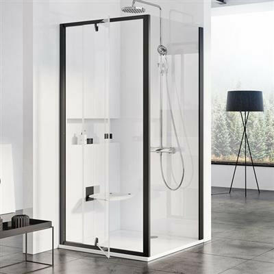 Ravak PPS 100 fix oldalfal fekete + Transparent ( 90GA0300Z1 )