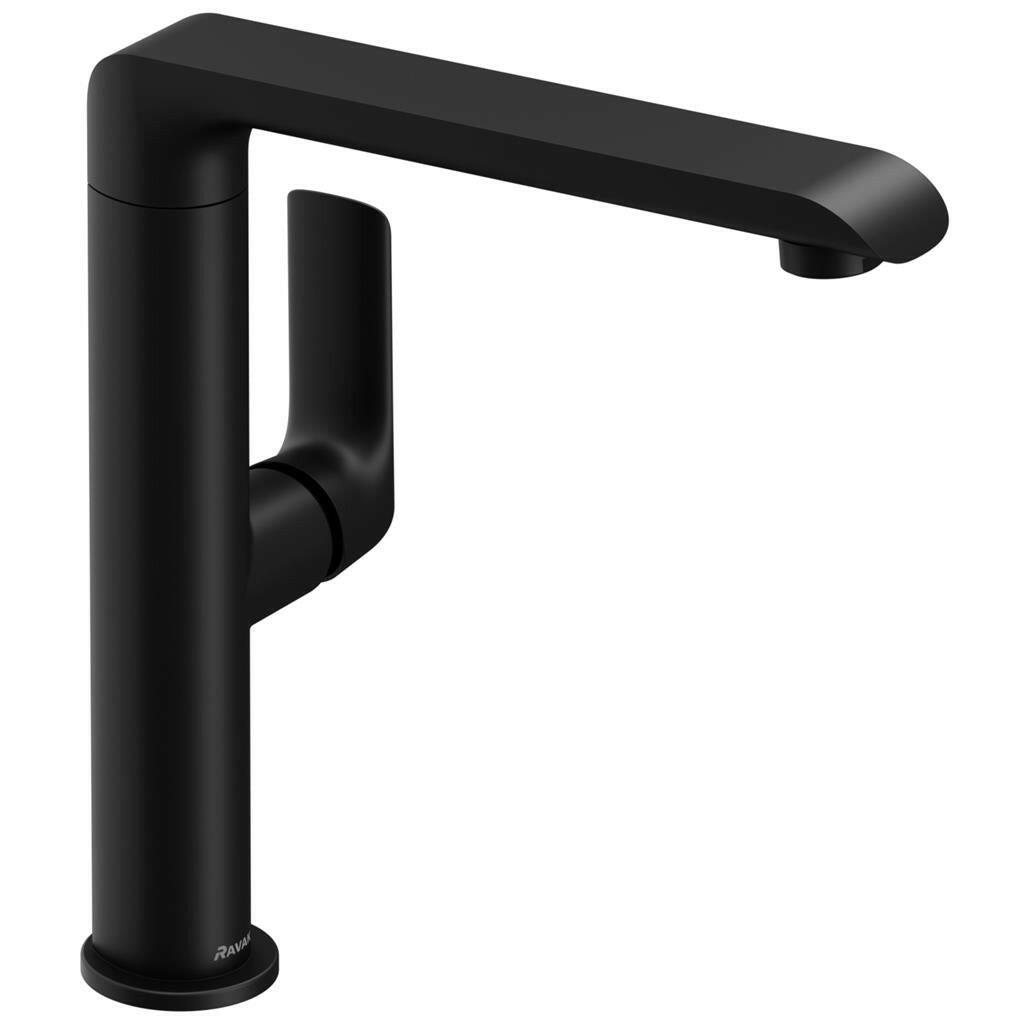 Ravak Flat Black mosogató csaptelep, leeresztő nélkül, fekete FL 016.20 (X070174)