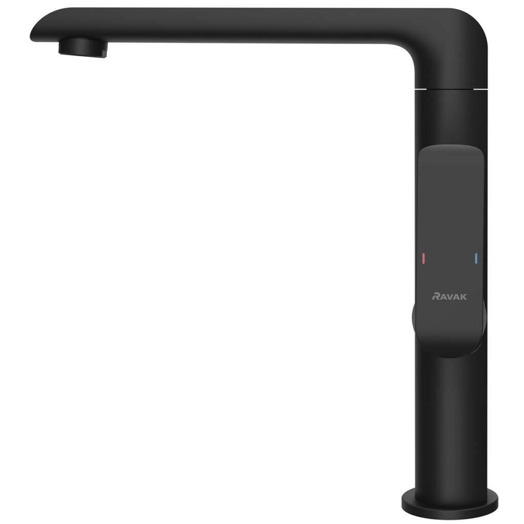 Ravak Flat Black mosogató csaptelep, leeresztő nélkül, fekete FL 016.20 (X070174)