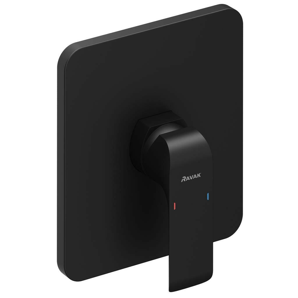 Ravak Flat Black zuhany csaptelep, falba süllyesztett, váltó nélkül R - Boxhoz, fekete FL 066.20 (X070180)