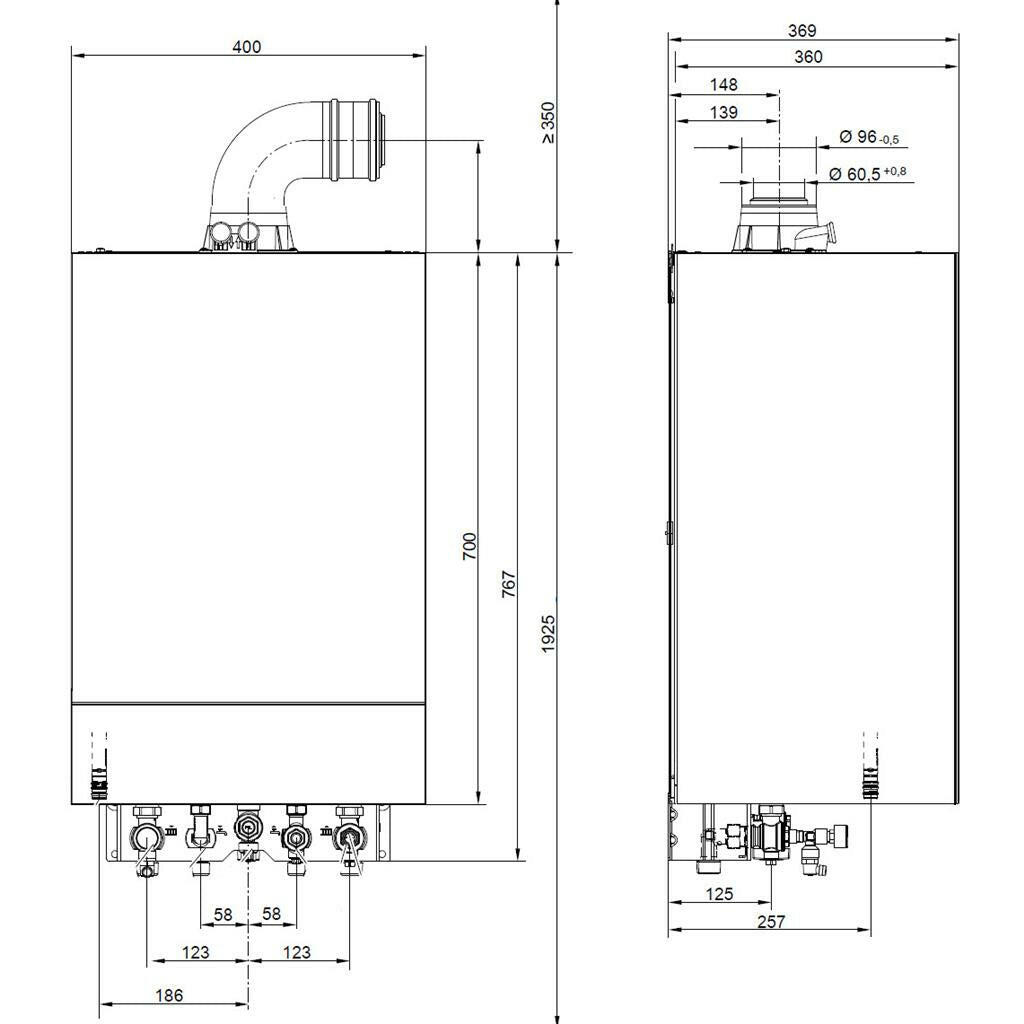 Viessmann Vitodens 100-W 32 kondenzációs gázkazán, kombi, Kaszkád vagy gyűjtő kiv. 32Kw-0